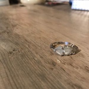 Gemstone sterling silver ring